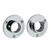 Gatco Shower Curtain Rod Ends - Set of 2 Chrome