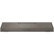 GE 60 - 310 CFM 30 Inch Wide Under Cabinet Range Hood with Recirculating or External Venting Fingerprint Resistant Slate