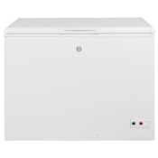 GE 44 Inch Wide 10.7 Cu. Ft. Free Standing Chest Freezer with LED Lighting White