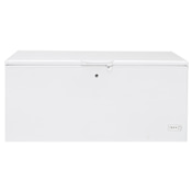 GE 74 Inch Wide 21.7 Cu. Ft. Energy Star Rated Chest Freezer with Door Lock White