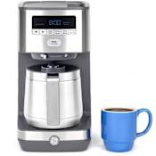 GE 60 Oz. Programmable Countertop Coffee Machine with Mid-Brew Pour Stainless Steel