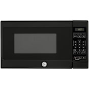 GE 18 Inch Wide 0.7 Cu. Ft. 700 Watt Countertop Microwave with Instant On Controls Black