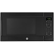 GE 22 Inch Wide 1.6 Cu. Ft. 1,150 Watt Countertop Microwave with Instant On Controls Black