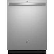 GE 24 Inch Wide 16 Place Setting Built-In Top Control Dishwasher with Dry Boost and Sanitize Cycle Stainless Steel