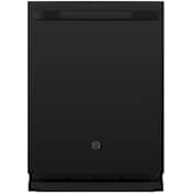 GE 24 Inch Wide 16 Place Setting Built-In Top Control Dishwasher with Piranha Hard Food Dispenser and Dry Boost with Fan Assist Black