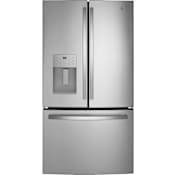 GE 36 Inch Wide 25.6 Cu. Ft. Energy Star Rated French Door Refrigerator with Quick Space Shelf Fingerprint Resistant Stainless Steel
