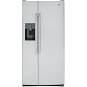 GE 33 Inch Wide 23 Cu. Ft. Energy Star Rated Fingerprint Resistant Side By Side Refrigerator with External Ice and Water Dispenser Fingerprint Resistant Stainless