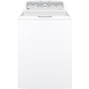 GE 27 Inch Wide 4.4 Cu. Ft. Energy Star® Rated Top Loading Washer with Infuser Wash System White / Silver