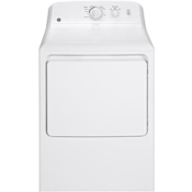 GE 27 Inch Wide 6.2 Cu. Ft. Electric Dryer with Aluminized Alloy Drum White