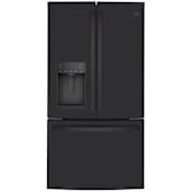 GE 36 Inch Wide 22.1 Cu. Ft. Energy Star Rated Fingerprint Resistant Counter Depth French Door Refrigerator with Space-Saving Ice Maker and LED Lighting Fingerprint Resistant Black Slate