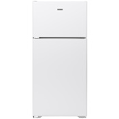 GE Hotpoint 28 Inch Wide 15.6 Cu. Ft. Energy Star Rated Full Size Refrigerator with Recessed Handle and Left Hinge Door Swing White