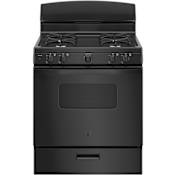 GE 30 Inch Wide 4.8 Cu. Ft. Free Standing Gas Range Black