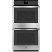 GE 27 Inch Wide 8.6 Cu. Ft. Electric Double Oven with No Preheat Air Dry and Convection Stainless Steel