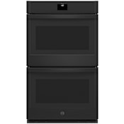 GE 30 Inch Wide 10 Cu. Ft. Electric Double Oven with Convection and Hidden Bake Element Black