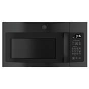GE 30 Inch Wide 1.6 Cu. Ft. 950 Watt Over the Range Microwave with Two-Speed 300 CFM External Venting System Black