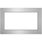 GE 27 Inch Wide Trim Kit for Built-In Microwaves Stainless Steel