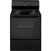 GE Hotpoint 30 Inch Wide 5 Cu. Ft. Free Standing Electric Range Black