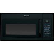 GE Hotpoint 30 Inch Wide 1.6 Cu. Ft. 1000 Watt Over the Range Microwave with Two-Speed, 300-CFM Venting System Black