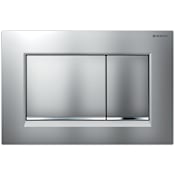 Geberit Sigma 30 Dual Flush 1.6 / 0.8 GPF Actuator Plate Matte Chrome / Polished Chrome