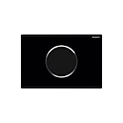 Geberit Sigma 10 Hands Free Dual Flush Actuator Plate Black / Polished Chrome