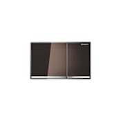 Geberit Sigma60 Dual Flush Actuator Plate Umber Glass