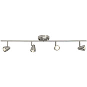 Generation Lighting Talida 4 Light 37" Wide LED Fixed Rail Linear Ceiling Fixture Brushed Nickel