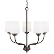 Generation Lighting Windom 5 Light 20" Wide Chandelier Bronze