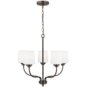 Generation Lighting Windom 5 Light 20" Wide Chandelier Bronze