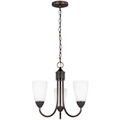 Generation Lighting Seville 3 Light 17" Wide Chandelier Bronze