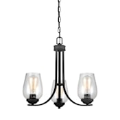 Generation Lighting Morill 3 Light 20" Wide Mini Chandelier Blacksmith