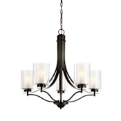 Generation Lighting Elmwood Park 5 Light 26" Wide Chandelier Bronze