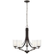Generation Lighting Elmwood Park 5 Light 26" Wide LED Chandelier Bronze
