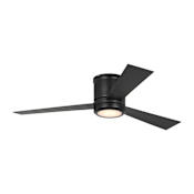 Generation Lighting Clarity 52" 3 Blade Indoor Ceiling Fan Midnight Black