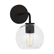 Generation Lighting Orley 11" Tall Bathroom Sconce Midnight Black
