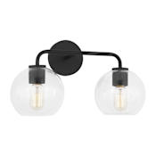 Generation Lighting Orley 2 Light 18" Wide Bathroom Vanity Light Midnight Black