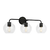 Generation Lighting Orley 3 Light 27" Wide Bathroom Vanity Light Midnight Black