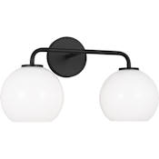 Generation Lighting Orley 2 Light 18" Wide Vanity Light Midnight Black