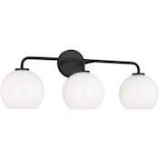 Generation Lighting Orley 3 Light 27" Wide Vanity Light Midnight Black