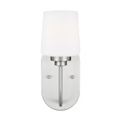Generation Lighting Windom 11" Tall Bathroom Sconce Brushed Nickel