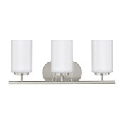 Generation Lighting Oslo 3 Light 20" Wide Bathroom Vanity Light Brushed Nickel