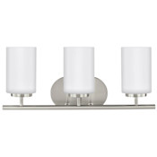 Generation Lighting Oslo 3 Light 20" Wide Bathroom Vanity Light with LED Bulbs Brushed Nickel