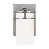 Generation Lighting Robie 8" Tall Bathroom Sconce Brushed Nickel