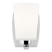 Generation Lighting Franport 8" Tall Bathroom Sconce Chrome