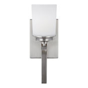 Generation Lighting Kemal 15" Tall Bathroom Sconce Brushed Nickel