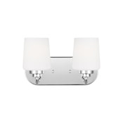 Generation Lighting Windom 2 Light 12" Wide Bathroom Vanity Light Chrome