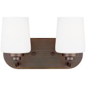 Generation Lighting Windom 2 Light 12" Wide LED Vanity Light Bronze