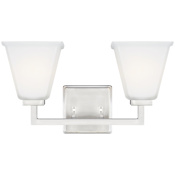 Generation Lighting Ellis Harper 2 Light 16" Wide LED Vanity Light Brushed Nickel