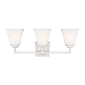 Generation Lighting Ellis Harper 3 Light 24" Wide Bathroom Vanity Light Brushed Nickel