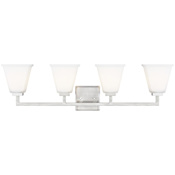 Generation Lighting Ellis Harper 4 Light 33" Wide LED Vanity Light Brushed Nickel