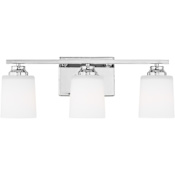 Generation Lighting Vinton 3 Light 8" Tall Wall Sconce Chrome